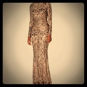 Sequin gown worn once